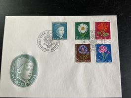 Briefmarken Pro Juventute 1963 Schweiz Ersttagsstempel