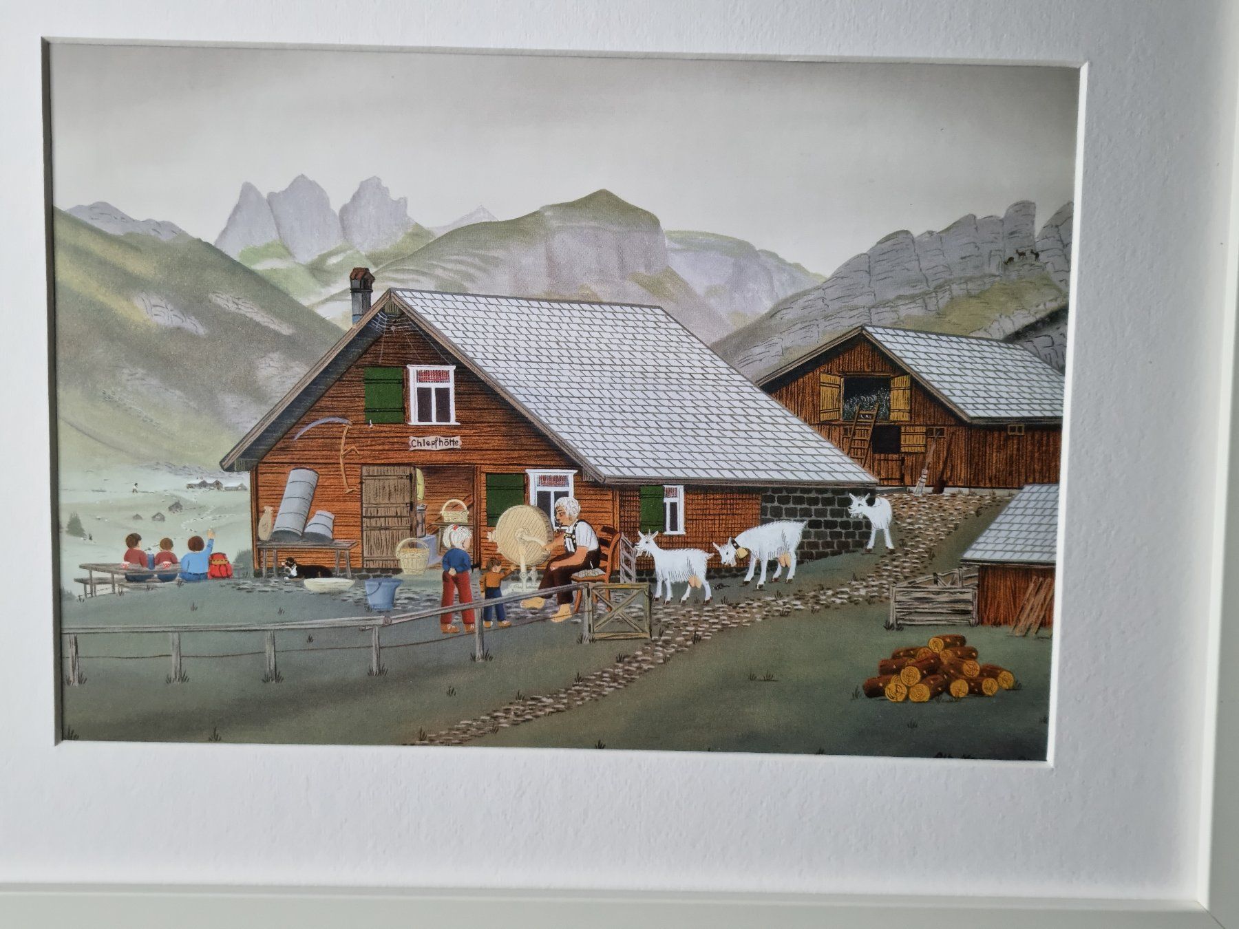 Foto & Immagini: BARBARA BILD HINTER PASSEPARTOUT MONTIERT MIT RAHMEN – Usato da Gersau venduto da grafik-kunst 1
