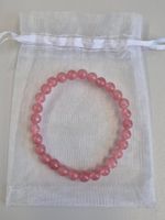 Erdbeerquarz Armband 6mm