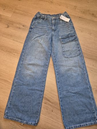 Weite Jeans Zara mit Seitentasche Grösse 164 