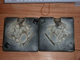 Silikon Gussform, Zinnsoldaten, Reiter, giessen, Stühle, 03