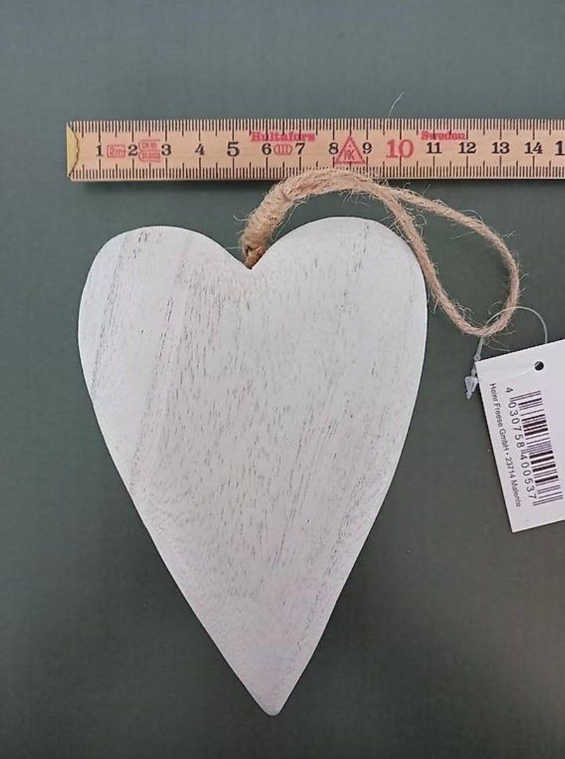 Tutte le decorazioni: Shabby Chic Deko Herz aus Holz – Nuovo e nell'imballaggio originale da Salez venduto da Robe12