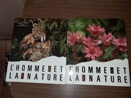 Lot de 2 tomes L'homme et la Nature