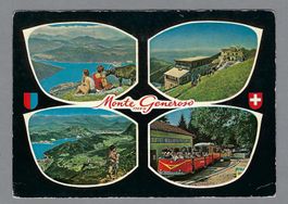 MONTE GENEROSO, FERROVIA, BUFFET BELLA VISTA, 1965 + HÔTEL-0