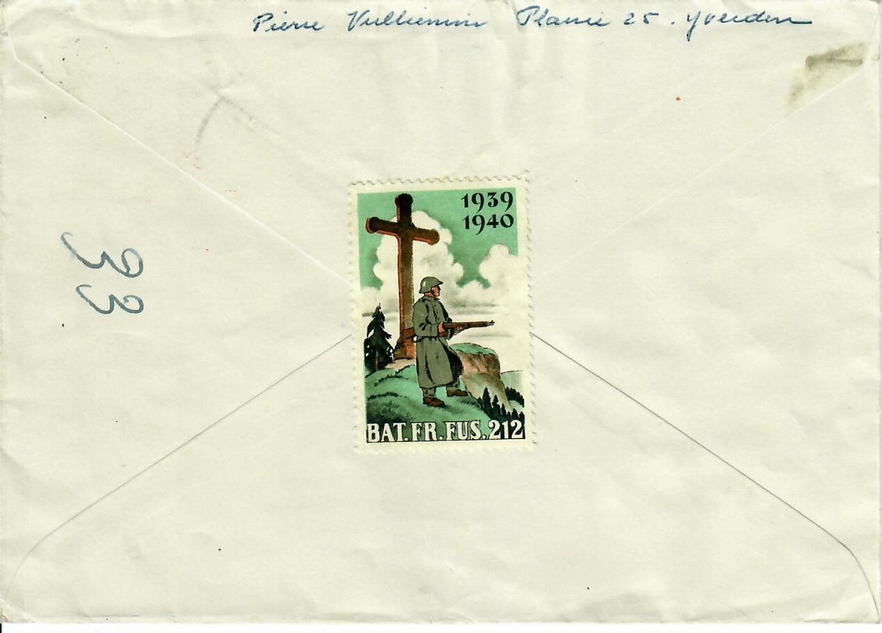 Tutti i francobolli: R - Brief Yverdon nach Paris 1948 – Usato da Hochdorf venduto da Ziegel-16 1