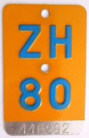 Mofa Töffli Velonummer Zürich ZH 80