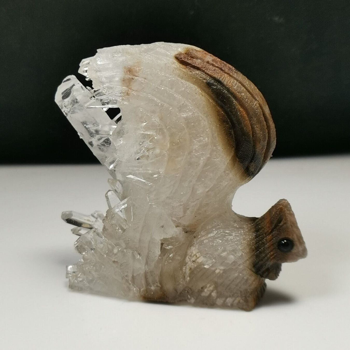 Pietre preziose: Eichhörnchen Statue Bergkristall Edelstein Ecureuil Cristal – Nuovo (secondo la descrizione) da Prilly venduto da ilyria73 8