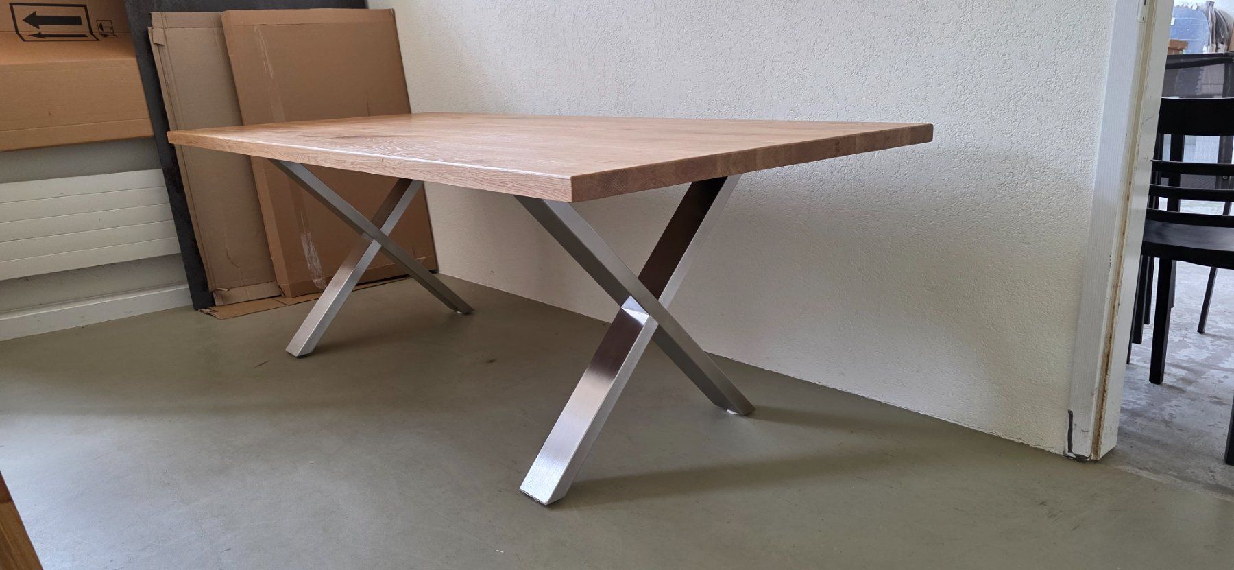 Tavoli: Tisch Eiche Massiv 220x100cm – Nuovo e nell'imballaggio originale da Lützelflüh-Goldb venduto da Rampenverkauf_72_ 4
