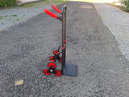 Treppensteiger Sackkarre schwarz rot gebraucht Zustand
