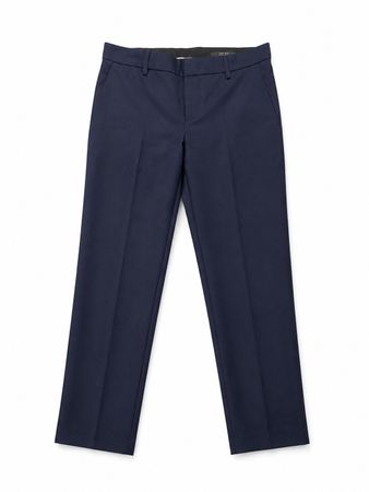 SET schmale Anzughose blau Gr. 34 Stoffhose verkürzt