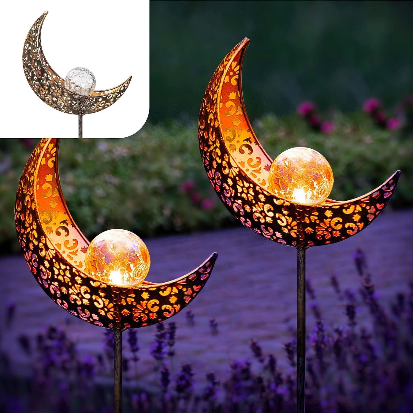 Lampade: 2x Solar Gartenlampen 2er Set – Nuovo e nell'imballaggio originale da Nuglar venduto da SmartLiving24