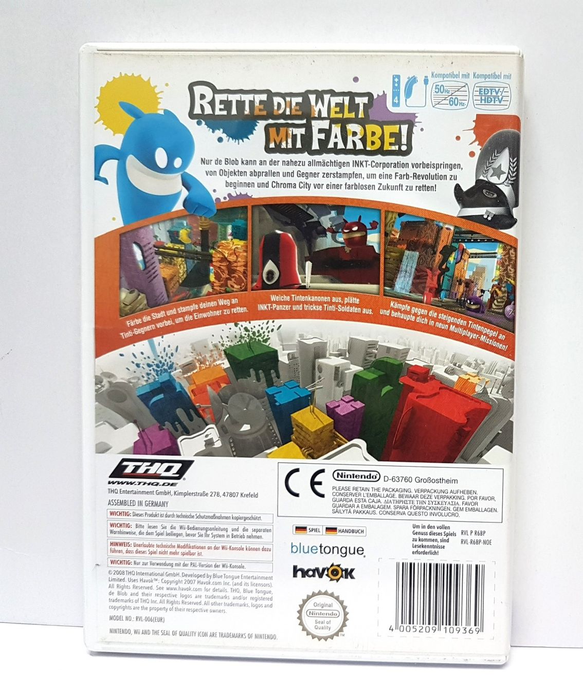 Nintendo Giochi: De Blob Rette die Welt mit Farben  Wii – Usato da Schüpfheim venduto da Games_Spielkonsolen 3