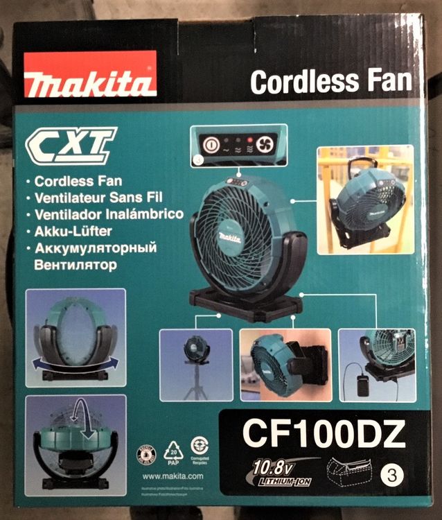Makita Ventilator - CF100DZ - ohne Akku und Ladegerät