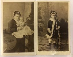 2 alte Photographien Biala bei Bielitz, Polen um 1900