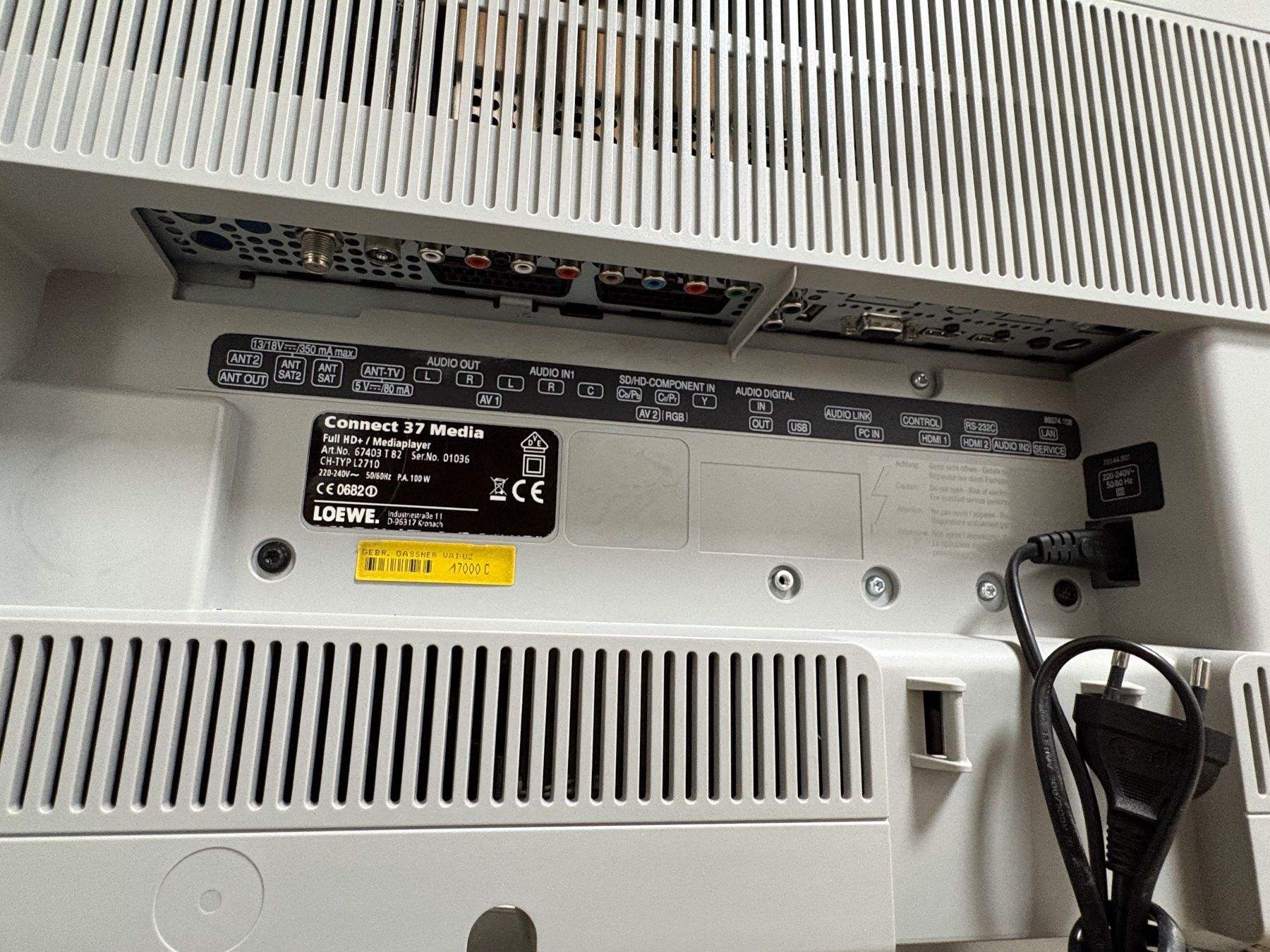 Loewe Fernseher: Loewe TV Connect 37 Media – Gebraucht aus Weite von FTW-AG 1