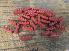 lego 3010 lot de 35 pièces Dark Red Brick 1 x 4