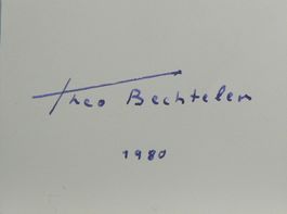 Theo Bechteler (1903-1993) Bildhauer - sign. Karte
