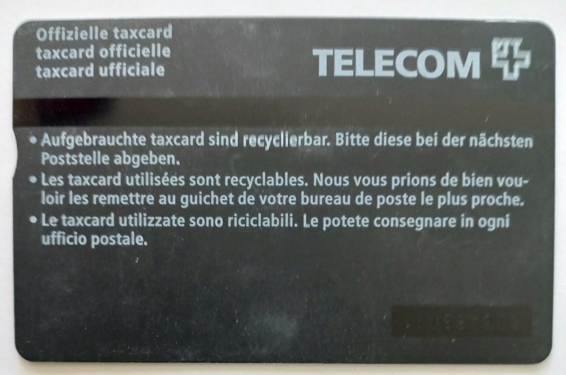 Swisscom Schede telefoniche: PTT taxcard - Welpe - CH – Usato da Niederuzwil venduto da lubimaja 1