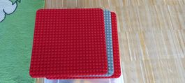 Bunte Lego Duplo Platten rot und grau für Kleinkinder