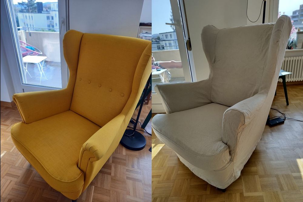 Ohrensessel Strandmon Gelb Ikea Kaufen auf Ricardo