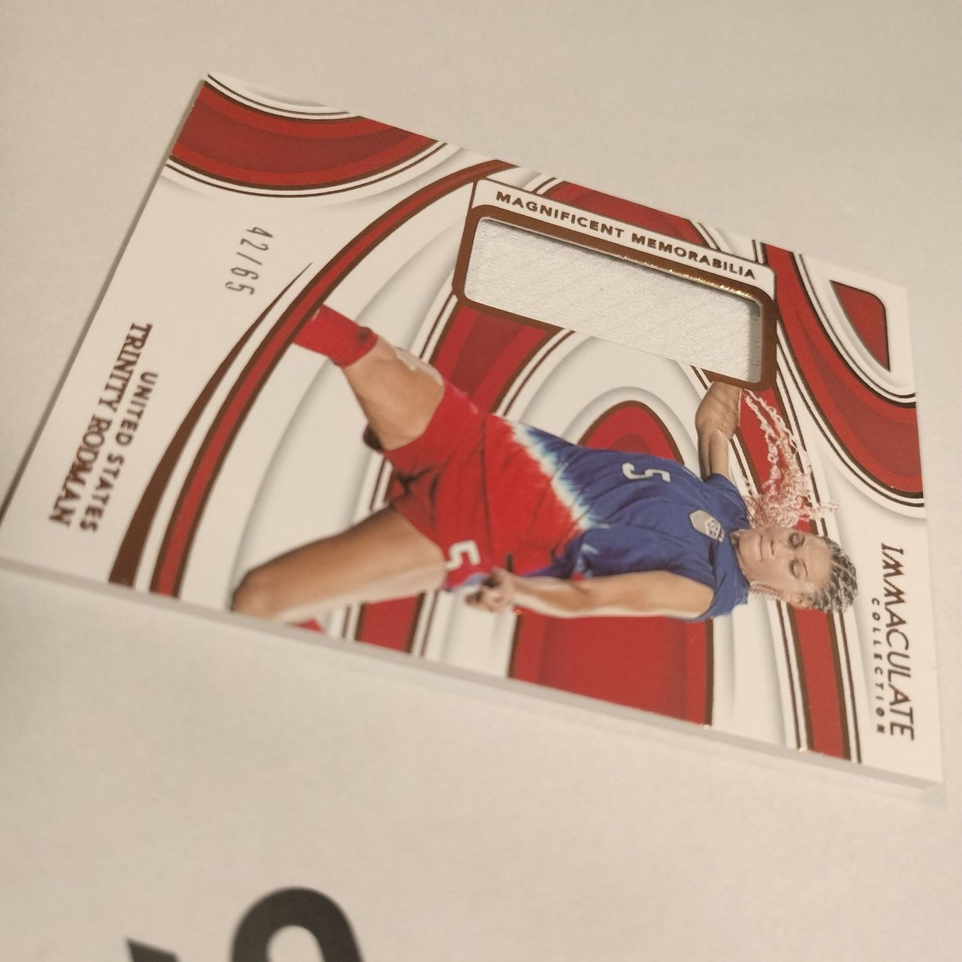 Panini Carte collezionabili: Trinity Rodman Immaculate Memorabilia #ME-TR 42/65 – Nuovo (secondo la descrizione) da Bern venduto da SportsMemos 1