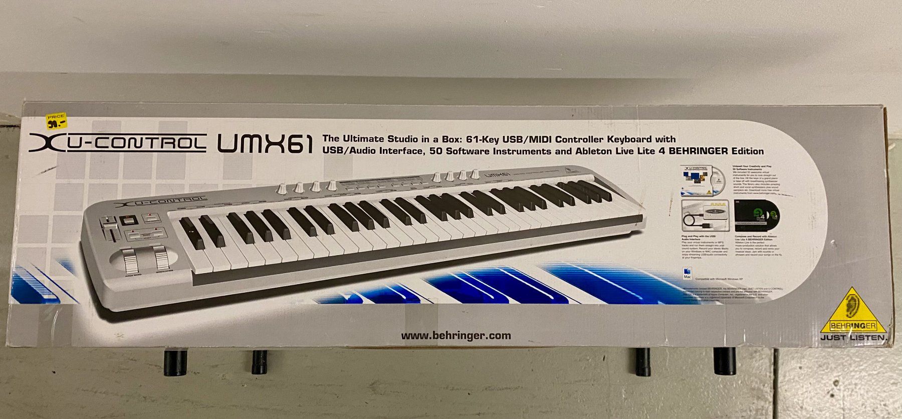 Behringer Strumenti musicali: Behringer U-CONTROL UMX61 Midikeyboard – Usato da Dietikon venduto da Ilsru