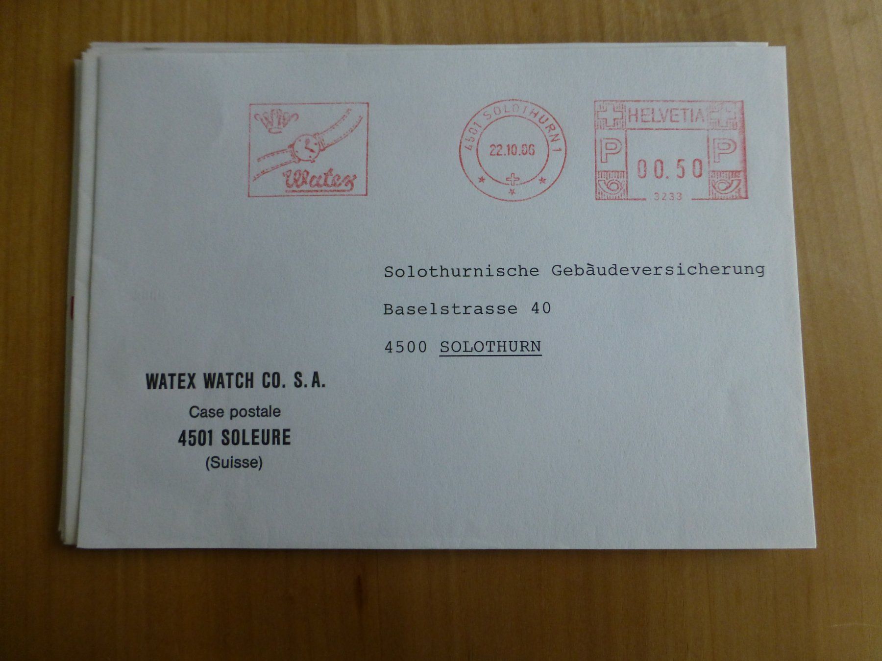 Foto & Immagini: Solothurn, Watex Watch Co. 1986 – Usato da Bettlach venduto da 1saurer