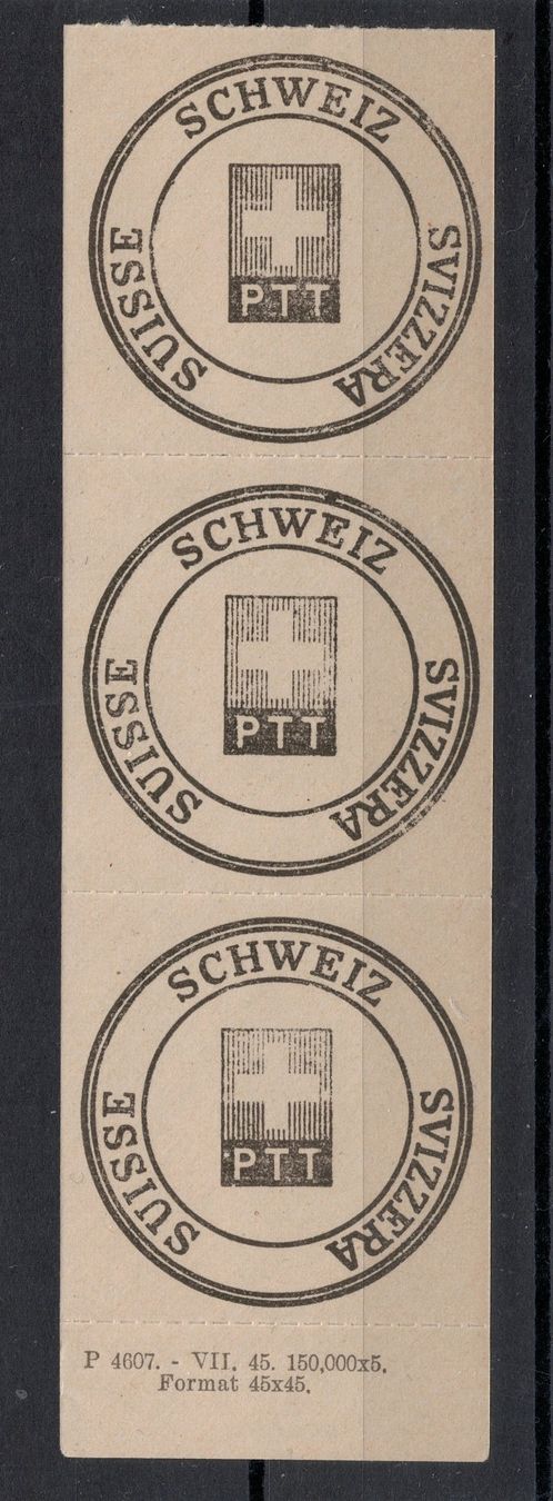 Tutti i francobolli: PTT Siegelmarken 1945 – Nuovo (secondo la descrizione) da Riehen venduto da gsaafi