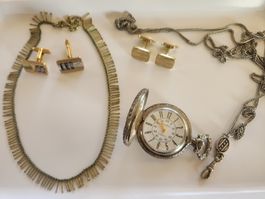 Sommer Schmuckkonvolut – Vintage Accessoires Sale Taschenuhr