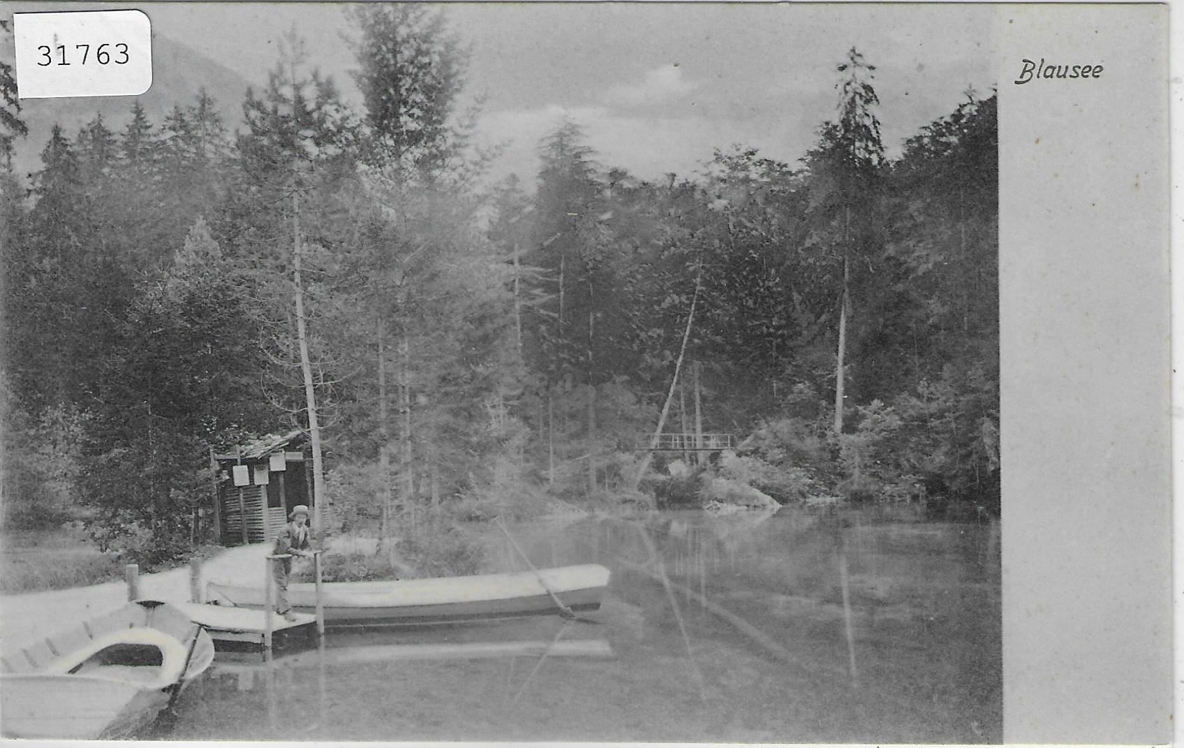 Cartoline postali: Blausee - Steg animee belebt – Usato da Ettingen venduto da Kartenplanet