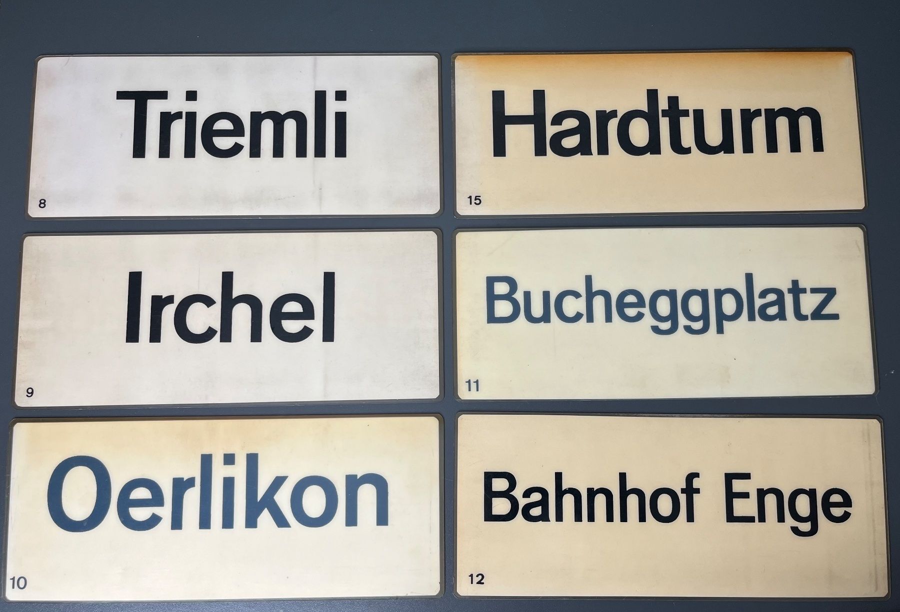 Insegne: Bahn- & Tram-Schilder Sammlung – Usato da Otelfingen venduto da Yossi-68 8