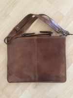 Vintage- Echte Leder Herren Umhängetasche Braun