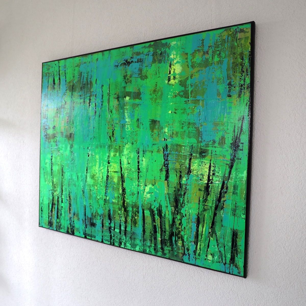 Gemälde: ANLUART – RELAX – Original Acrylgemälde 100x80 cm – Unikat – Neu und originalverpackt aus Bülach von ANLUART 3