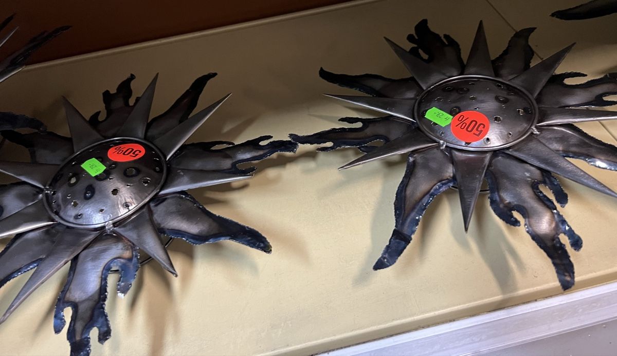 Tutte le decorazioni: Sonnen Wanddeko aus Metall - Handmade – Nuovo (secondo la descrizione) da Interlaken venduto da Skandalpreis 2