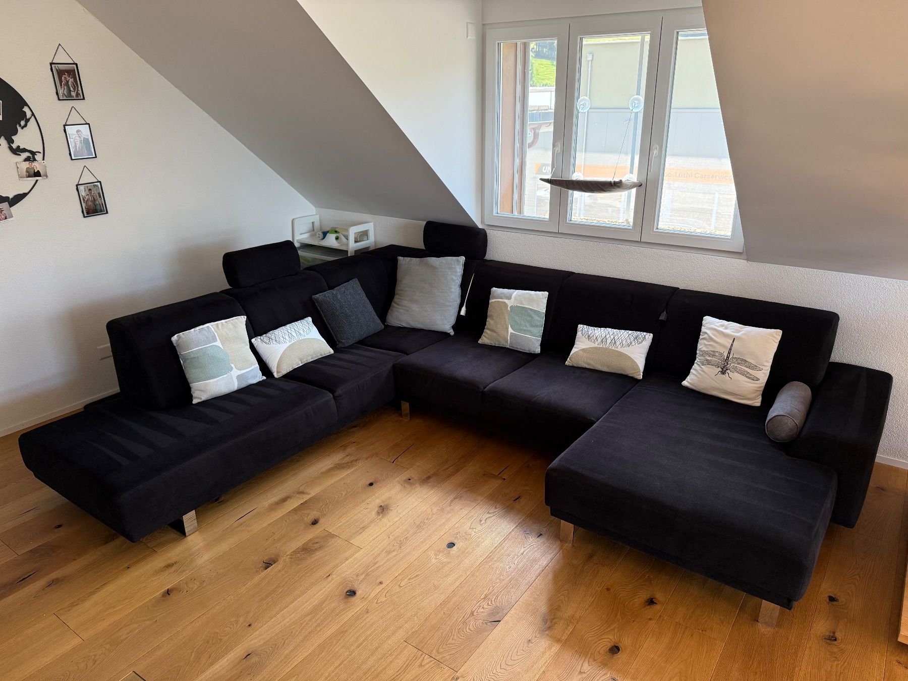 Sofas: Grosses Ecksofa / U-Form – Schwarz/Anthrazit – Gebraucht aus Saland von newalphabet 4