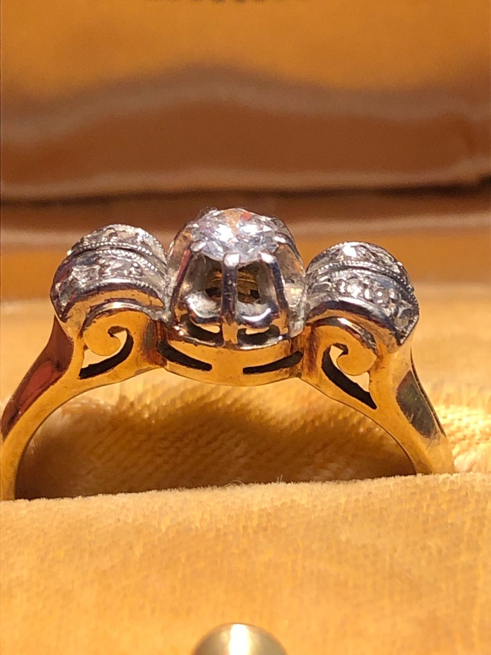 Anelli: Antike Ring Diamanten 14 Karat – Usato da Zollikofen venduto da lorik007 1