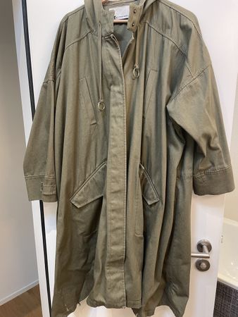 Alexander Wang Khaki Hooded Coat XS/S