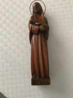 VIERGE ET L'ENFANT SCULPTURE BOIS SIGNEE B.G.