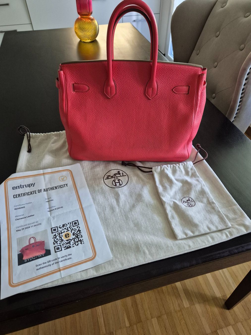 Hermès Borse da donna: HERMÈS Birkin 35 Clemence Rose Texas – Usato da Schaffhausen venduto da lei_7p8b 9