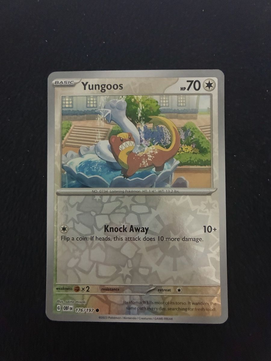 Pokémon Carte collezionabili: OBSIDIAN FLAME # 176 YUNGOOS – Nuovo (secondo la descrizione) da Taverne venduto da YOHISTORE