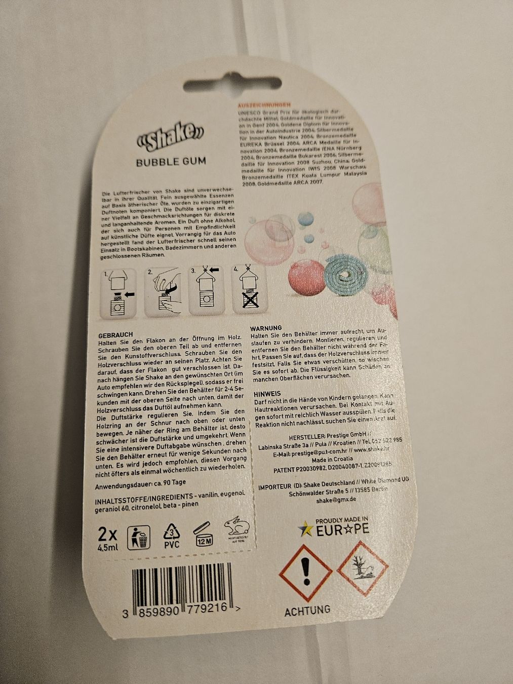 Lufterfrischer: Autolufterfrischer – Neu und originalverpackt aus Staufen von bea_m9gc 1