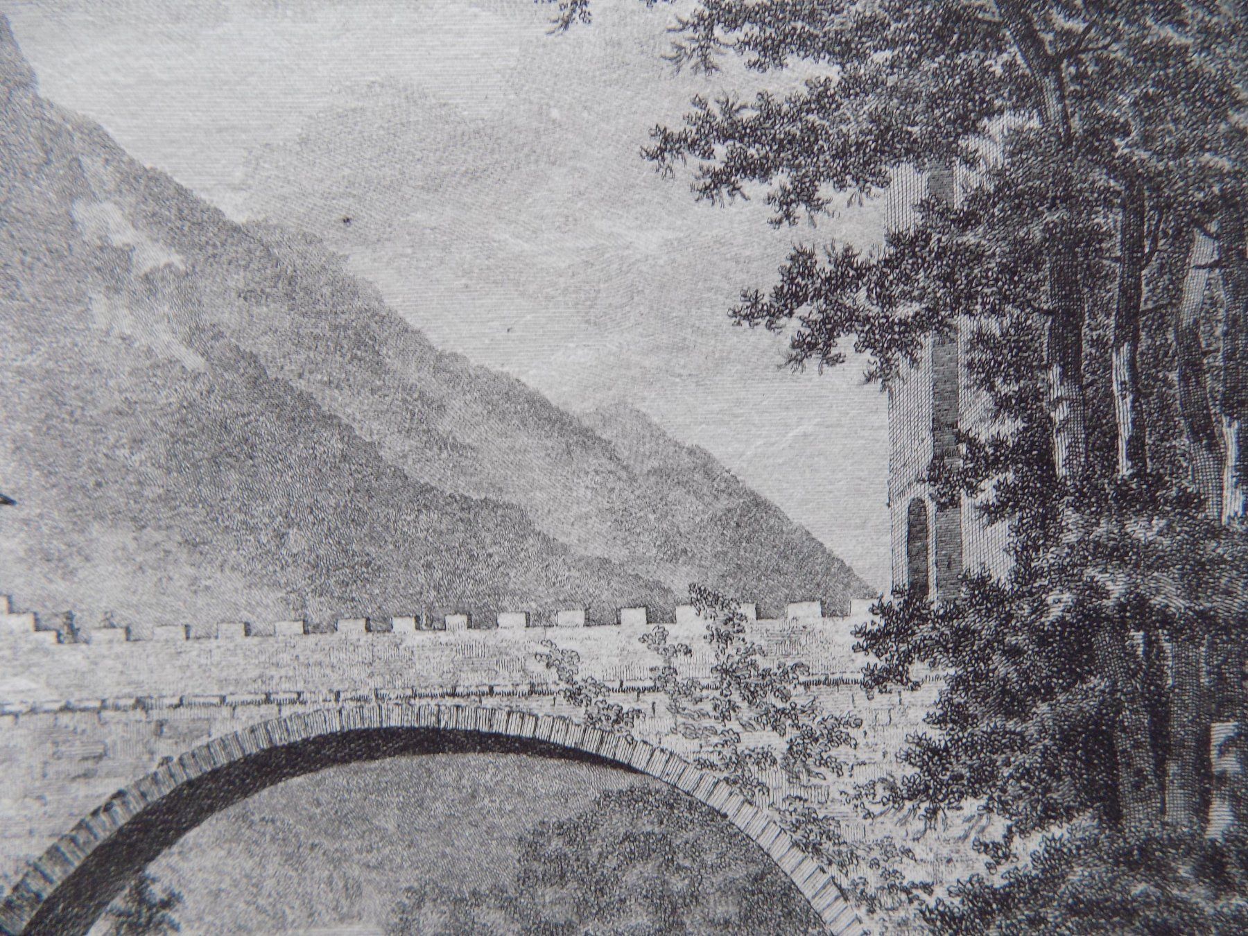 Incisioni: Vue du Pont de Saint Maurice – Usato da Risch venduto da Antikfee 6