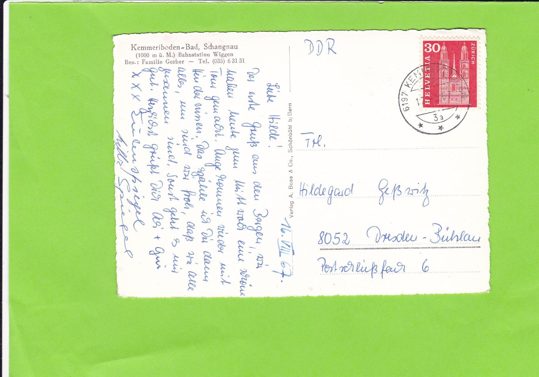 Cartoline postali: Kurhaus Kammeriboden-Bad – Usato da St. Peterzell venduto da neckertal 1