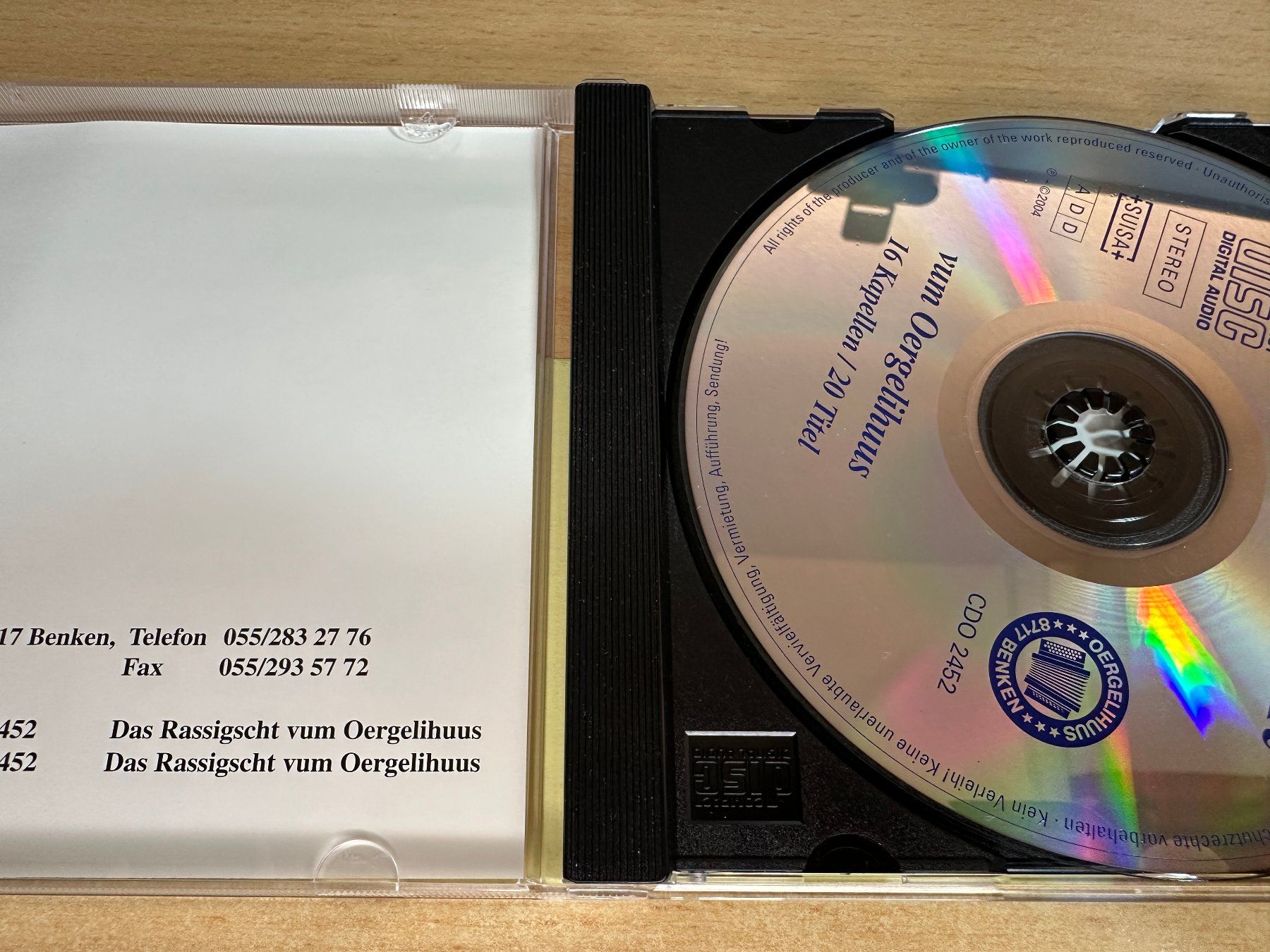 CD: T5 Das Rassigscht vum Orgelihuus – Usato da Rikon im Tösstal venduto da Alpenmutz 2