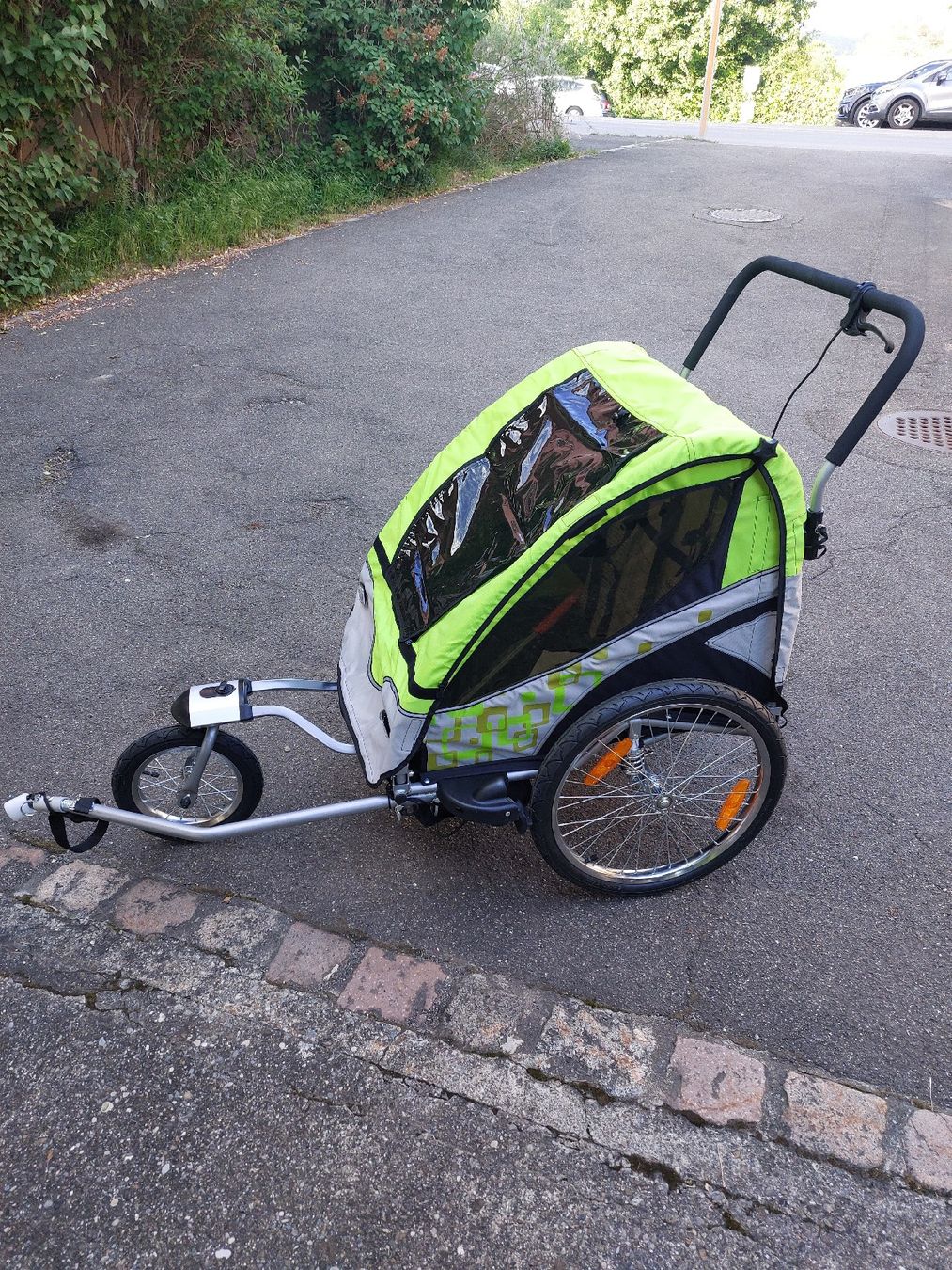 Rimorchi: Fahrradanhänger Kinder neu – Nuovo (secondo la descrizione) da Schaffhausen venduto da Freestate