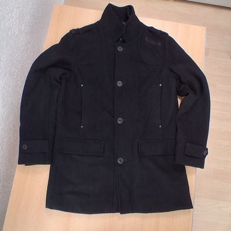 Herrenmantel schwarz Grösse L
