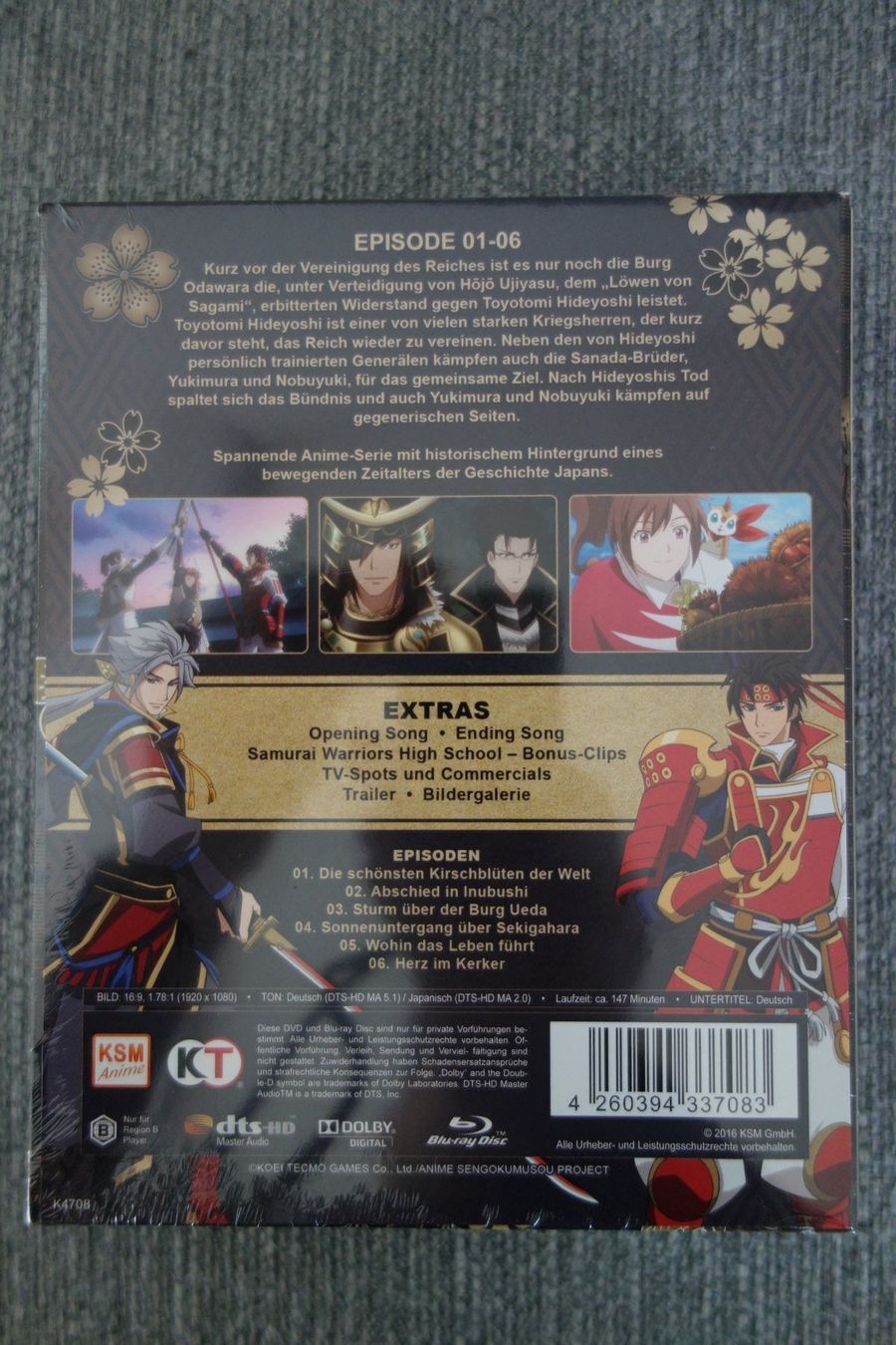 Tutti i DVDs: Samurai Warriors, KT, Blueray – Nuovo e nell'imballaggio originale da Wil SG venduto da Donaldus 2
