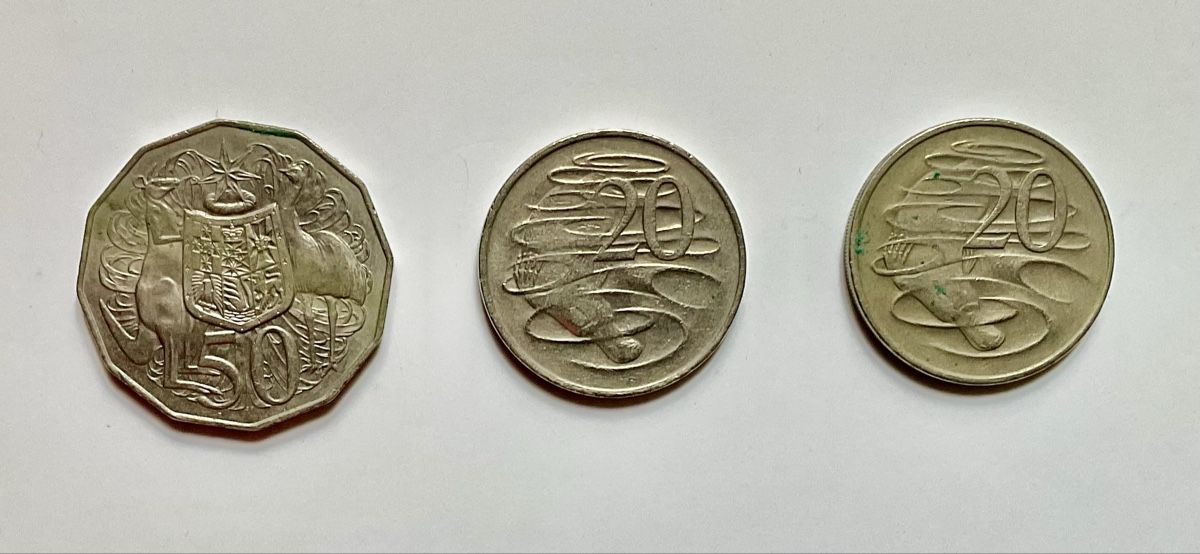 Tutti le monete: Drei Australische Münzen 20 & 50 Cent – Usato da Endingen venduto da nathan05 1