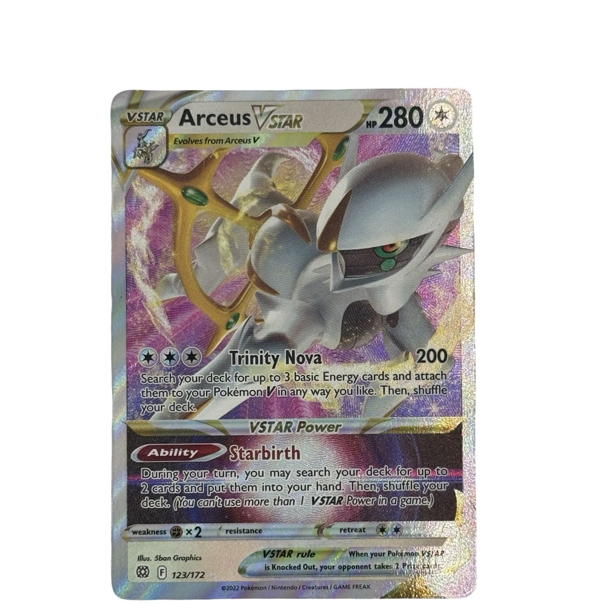 Pokémon Carte collezionabili: Pokemon Arceus VSTAR 123/172  – Nuovo (secondo la descrizione) da Basel venduto da Melee