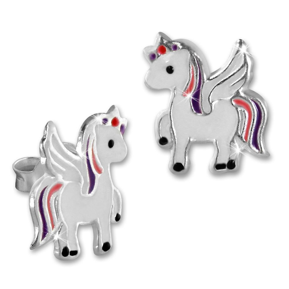 Orecchini pendenti & Orecchini a lobo: Einhorn Kinderohrstecker 925Silber – Nuovo e nell'imballaggio originale da Wetzikon ZH venduto da shoo-shoos